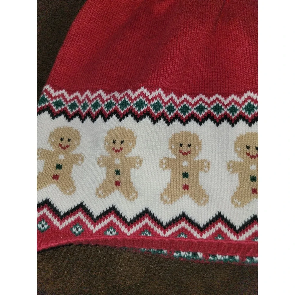 Gymboree Christmas cabin gingerbread man sweater skirt‎ size 5t